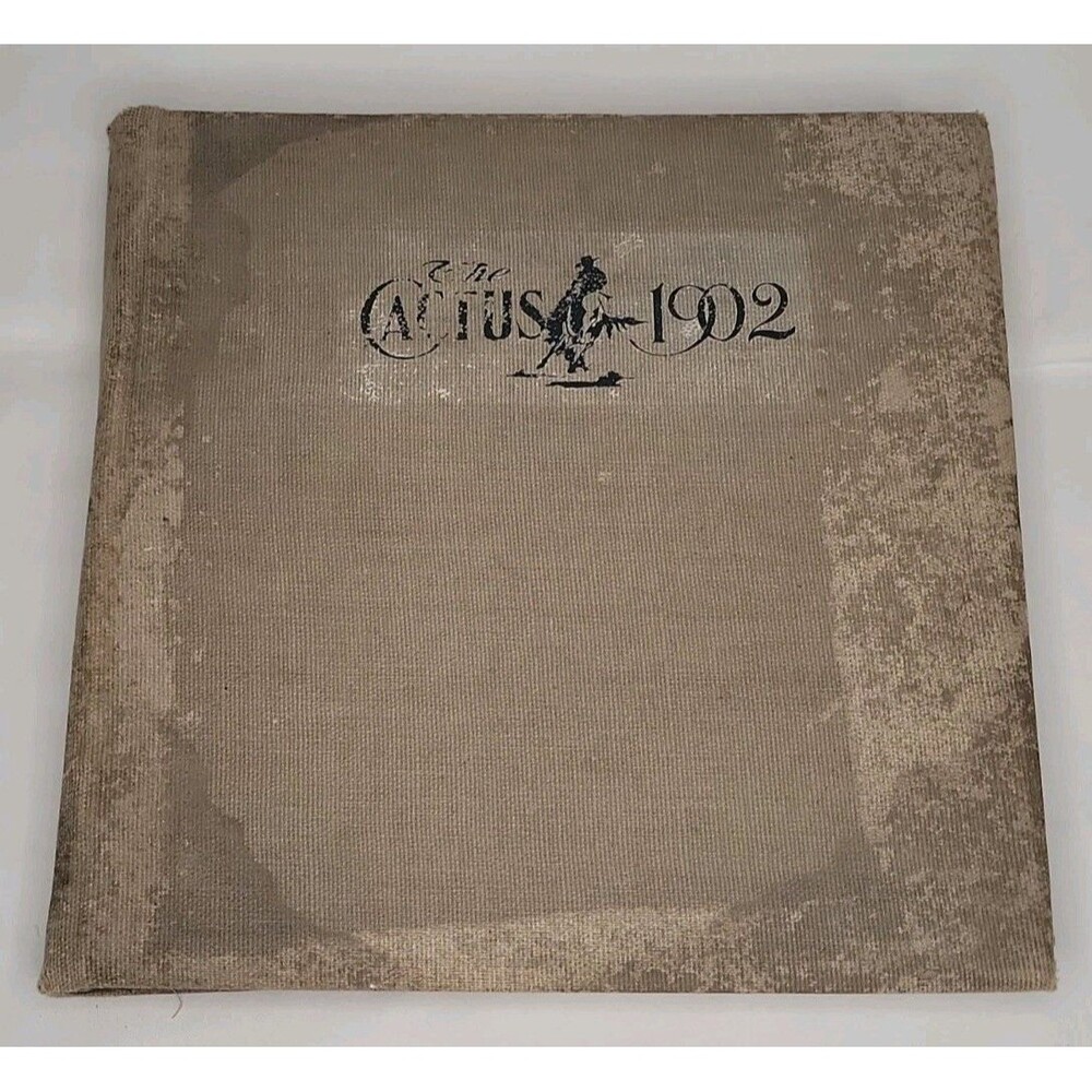 1902 UT The Cactus Yearbook University of Texas Austin Rare Antique Annual Vol 9